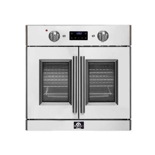 FORNO Gallico 30" 3.58 cu. ft. French Door Electric Wall Oven with Telescopic Racks, Air Fry, Self-Clean and Sous Vide, FBOEL1371-30