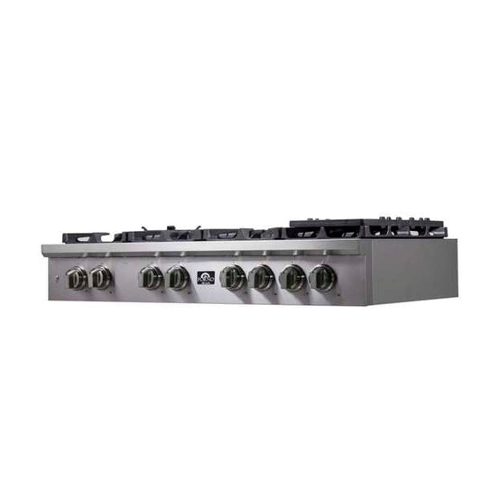 FORNO Spezia 48" Gas Rangetop with 8 Sealed Burners in Stainless Steel, FCTGS5751-48