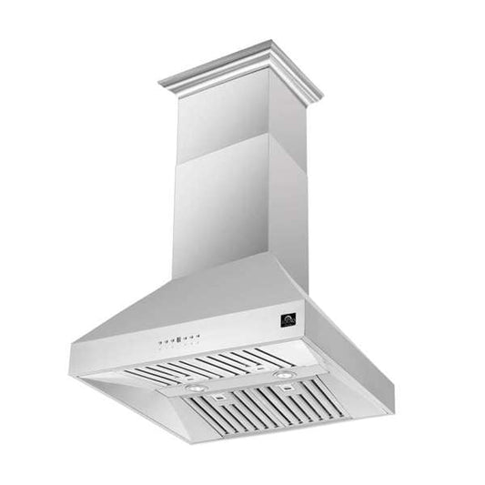 FORNO Coppito 36" 1,200 CFM Island Range Hood in Stainless Steel, FRHIS5129-36