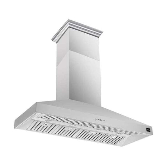 FORNO Coppito 60" 1,200 CFM Island Range Hood in Stainless Steel, FRHIS5129-60