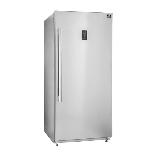 FORNO Rizzuto 28" 32″ 13.8 cu. ft. Right Hand Swing Dual Zone Refrigerator/Freezer in Stainless Steel, FFFFD1933-28RS