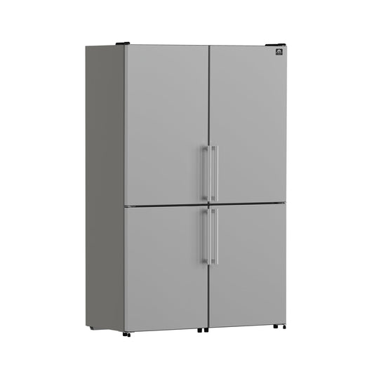 FORNO Guardia 46.8" 21.6 cu. ft. Bottom Mount Refrigerator in Stainless Steel, FFFFD1778-48