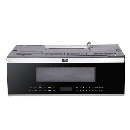 FORNO Padula 30" 1.2 cu. ft. 400 CFM Over The Range Microwave in Stainless Steel, FOTR3080-30