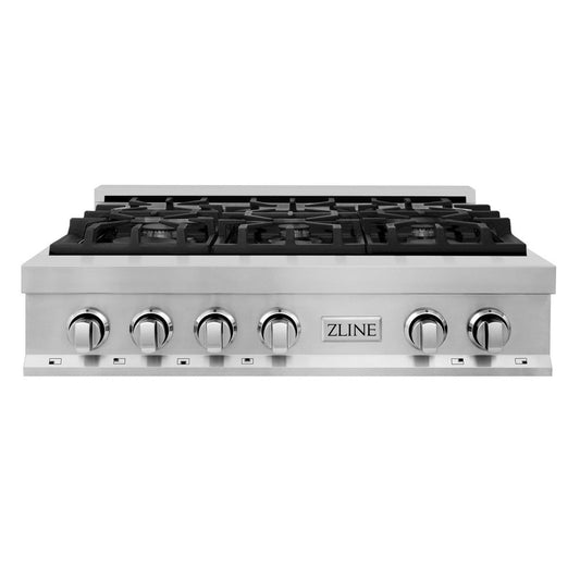 ZLINE 36 in. Legacy Gas Rangetop with 6 Burners and Porcelain Cooktop in Stainless Steel (RT36)