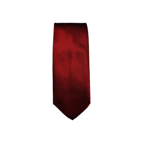 Maroon Dotted Swiss Tie