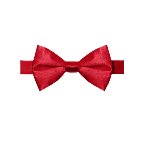 Solid Bold Red Bow Tie